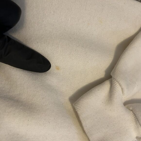 Vintage 90s Levis Denim Jeans Graphic Sweatshirt Size XL Made In USA White - Picture 9 of 13